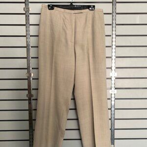 Ann Taylor Tan Lined dress pants wool blend Sz 14